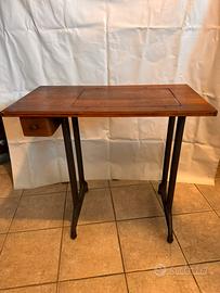 Tavolino legno ghisa Singer