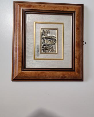 Quadretto Quadro Silver 925 "Trieste - San Giusto"