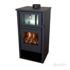 Stufa a legna con forno inox LUX 12 kW Nuova