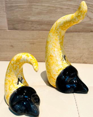 Coppia di Corni Portafortuna in Ceramica – Artigia