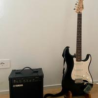 Chitarra Elettrica Fender Squier e amplificatore 