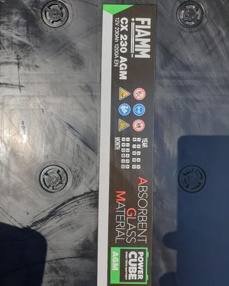 4 Batterie AGM FIAMM 230Ah 12V - Efficienza 100%