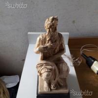 Statua di Mosè in gesso .Tenuta bene