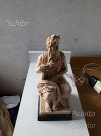 Statua di Mosè in gesso .Tenuta bene