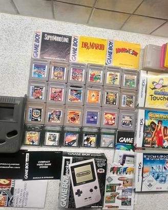 Lotto Nintendo Game Boy: 23 giochi,3 DS, accessori