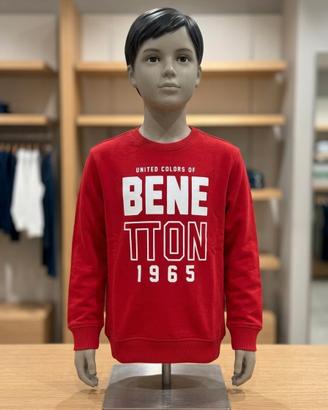 Felpa Benetton Rossa 7/8 Anni