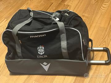 Trolley Nero Italia Basketball Macron 🇮🇹