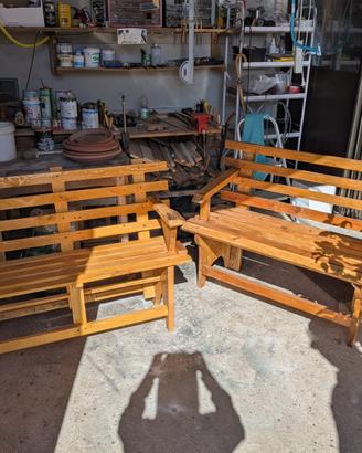 panchine in pallet