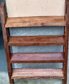 Scala Rustica Vintage in Legno Massello