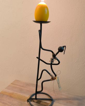Portacandela scultoreo