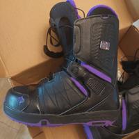 scarponi snowboard Salomon taglia 38