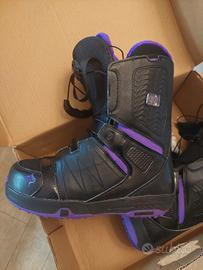 scarponi snowboard Salomon taglia 38
