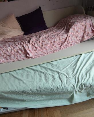 Letto Moretti Compact bianco con secondo letto est