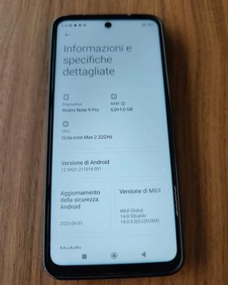 Xiaomi Redmi Note 9 Pro 6 GB + 64 GB
