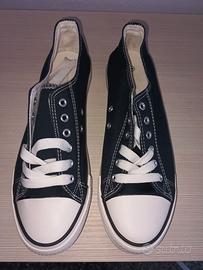 Sneakers basse in tela Simil Converse, tg 44 blue