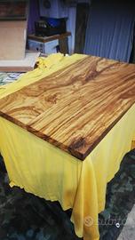 TOP BAGNO. LEGNO DI ULIVO. 