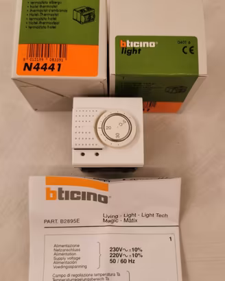 BTicino Light N4441 Termostato Ambiente Riscald.
