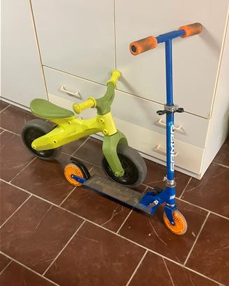 Push bike Chicco + monopattino