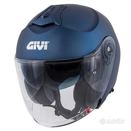 CASCO JET MOTO SCOOTER GIVI X22 BLU DOPPIA VISIERA