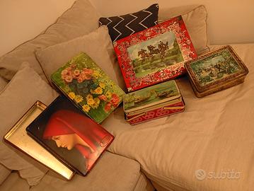 Scatole in latta vintage