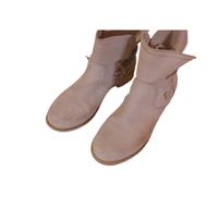 Stivaletti beige in camoscio