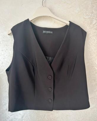 Gilè nero da donna