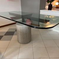 Tavolo da pranzo in cristallo design 170x85