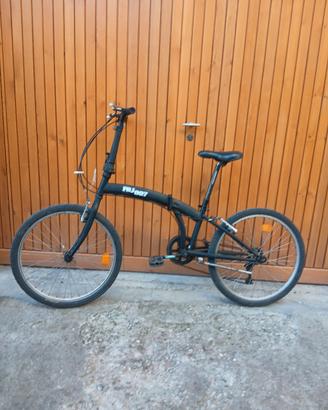 bicicletta nera pieghevole unisex