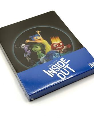 INSIDE OUT - Steelbook 3D+2D+Bonus 3 Blu-Ray Nuovo