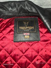Giacca pelle triumph