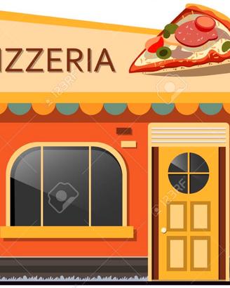 Pizzeria d'asporto forno a legna