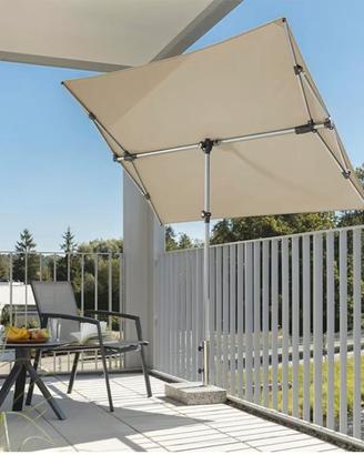 Ombrellone da balcone multi-posizione 190x140 cm