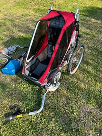 Carrellino per bici ammortizzato thule singolo