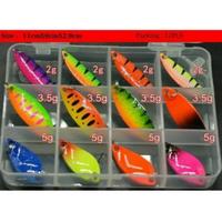 KIT 12pz ONDULANTI SPOON TROUT AREA