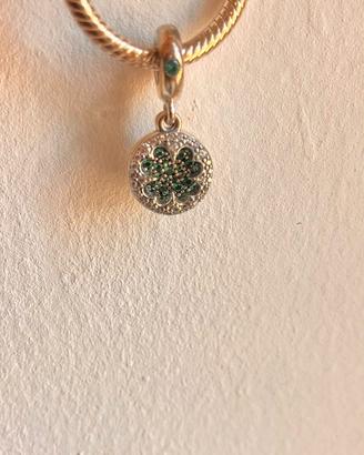 Collana Pandora originale con Ciondolo Quadrifogli