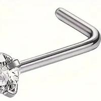 Set n. 5 orecchini piercing da naso a L