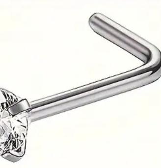 Set n. 5 orecchini piercing da naso a L