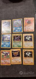 Lotto carte Pokemon rare Fossil