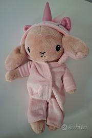 Nuovo peluche coniglietta unicorno 27 cm