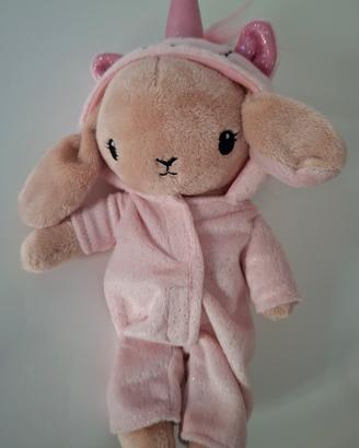 Nuovo peluche coniglietta unicorno 27 cm