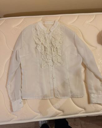 Camicia pizzo Bianco taglia 40