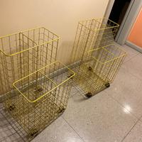 Carrellini portaoggetti con rotelle