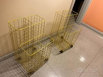 Carrellini portaoggetti con rotelle