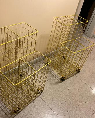 Carrellini portaoggetti con rotelle