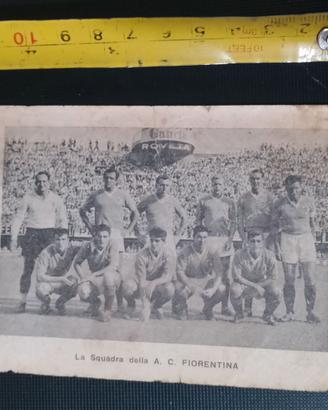Volantino '50 AC Fiorentina Radio Vox radi Firenze