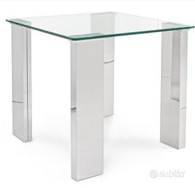 Tavolino vetro temperato moderno 55×55