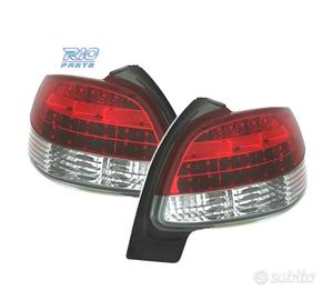 FANALI PEUGEOT 206 98-09 LED ROSSO CROMATO