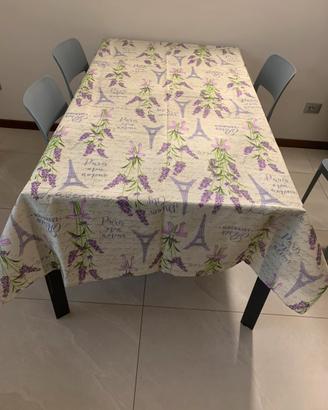 Tovaglia lavanda e 12 tovaglioli