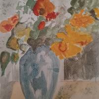 Acquerello fiori dipinto a mano