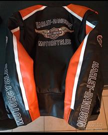 Giubbotto uomo in pelle moto